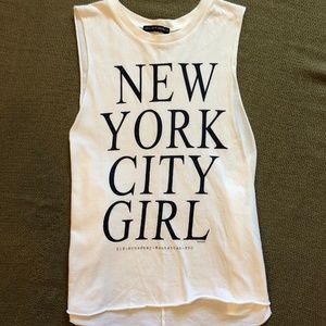 Brandy Melville: White Muscle Tee